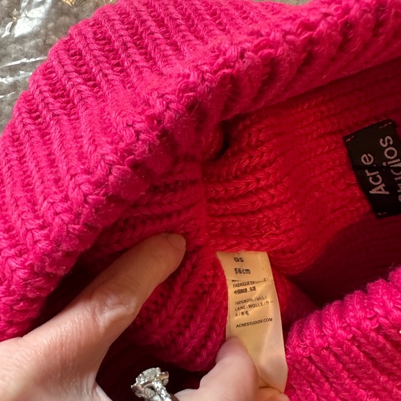 COPY - Acne Studios beanie, hat, hot pink, never worn - Picture 2 of 6